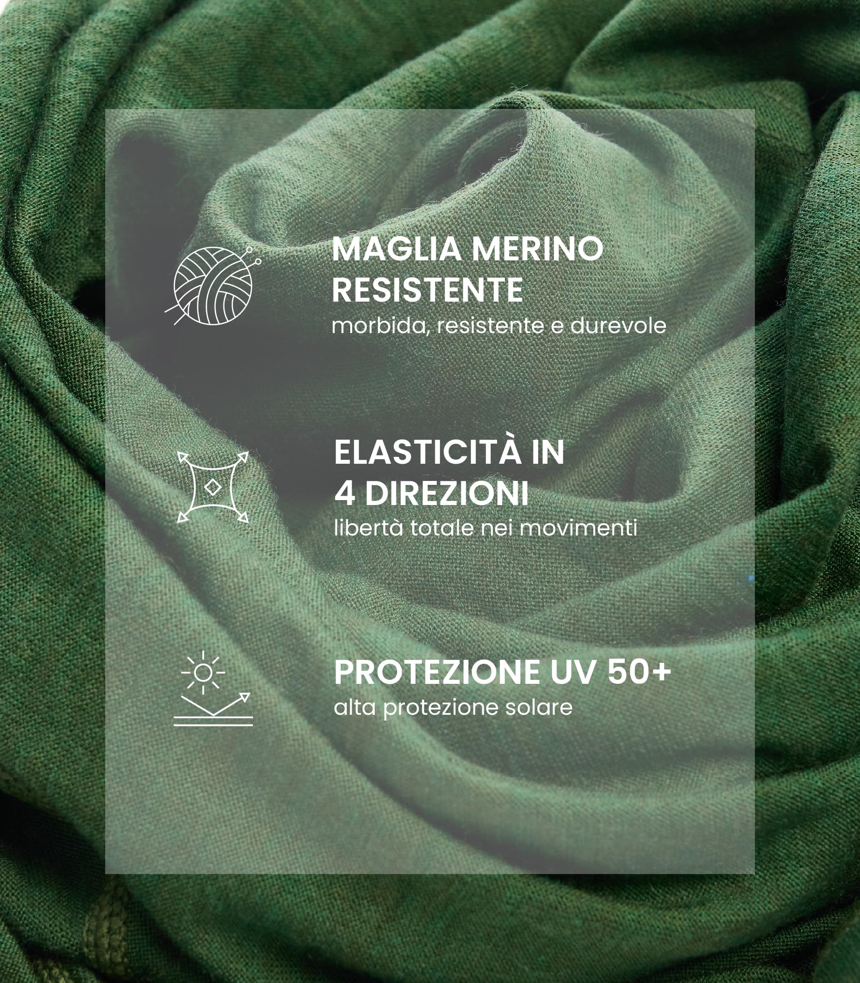 Merino.tech Maglia Termica Lana Merino - 100% Maglia Trekking Uomo Manica Lunga Merino Wool