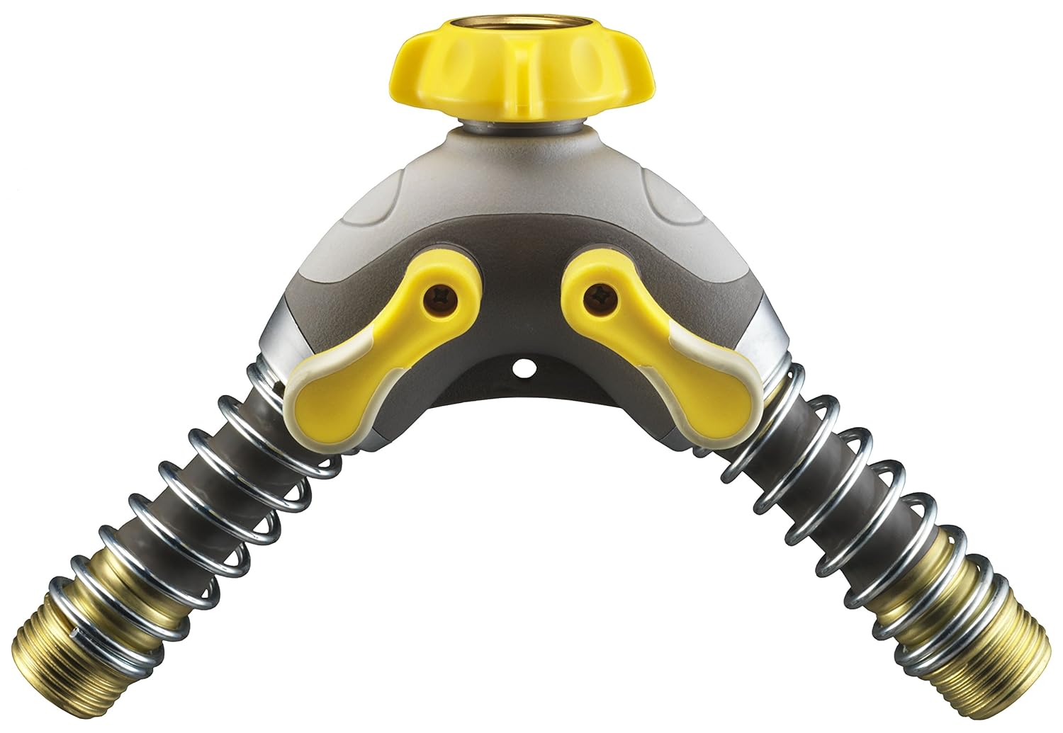 Nelson Rezimar High-Water Flow Dual Outlet Kink-Free Flex Hose Adapter with Coil 50315