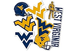 Official Desert Cactus West Virginia University Mountaineers Face Stickers