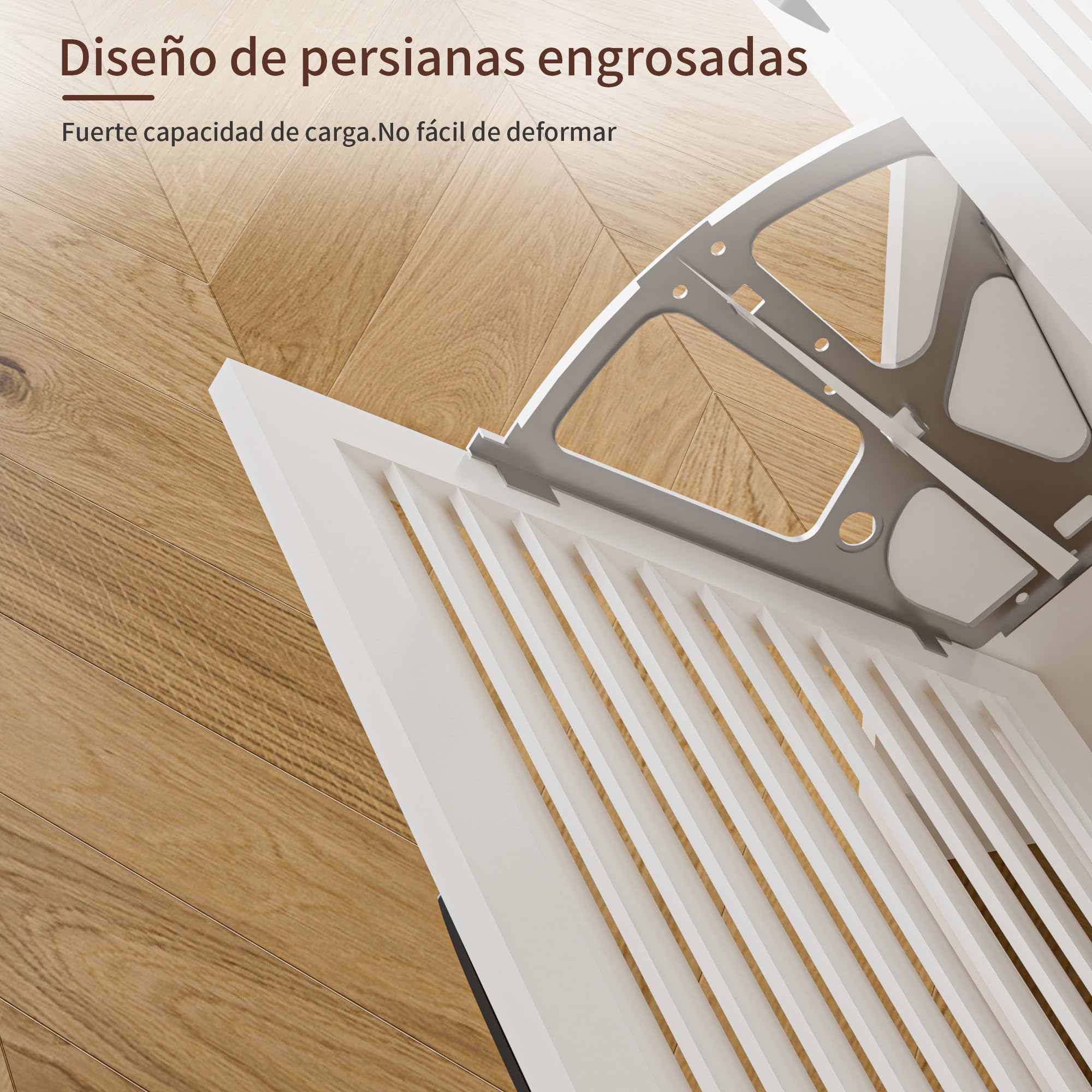 BonVache Mueble para Zapatos Estrecho, Armario basculante con Puerta de persianas, Mueble con 3 abatibles y 6 estantes Ajustables, Almacenamiento de Zapatos de Madera, 80x24x120 cm, Blanco