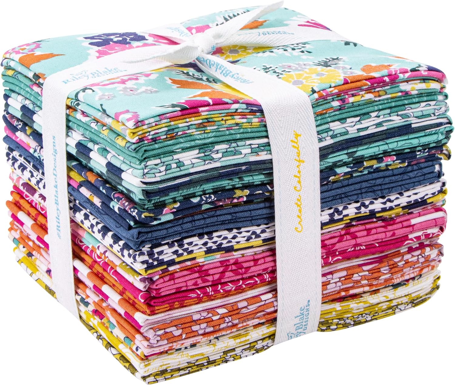 Keera Job Design Studio Flower Farm 24 Fat Quarters Riley Blake Designs FQ-13980-24