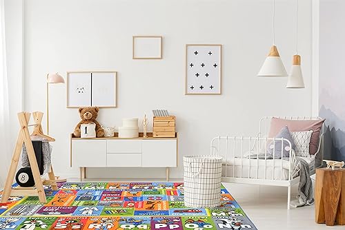 Miniatura 2 de KC Cubs Looney Tunes - Alfombra educativa para niños, alfabeto, trabajos y objetos, juego de aprendizaje y diversión, alfombra antideslizante para