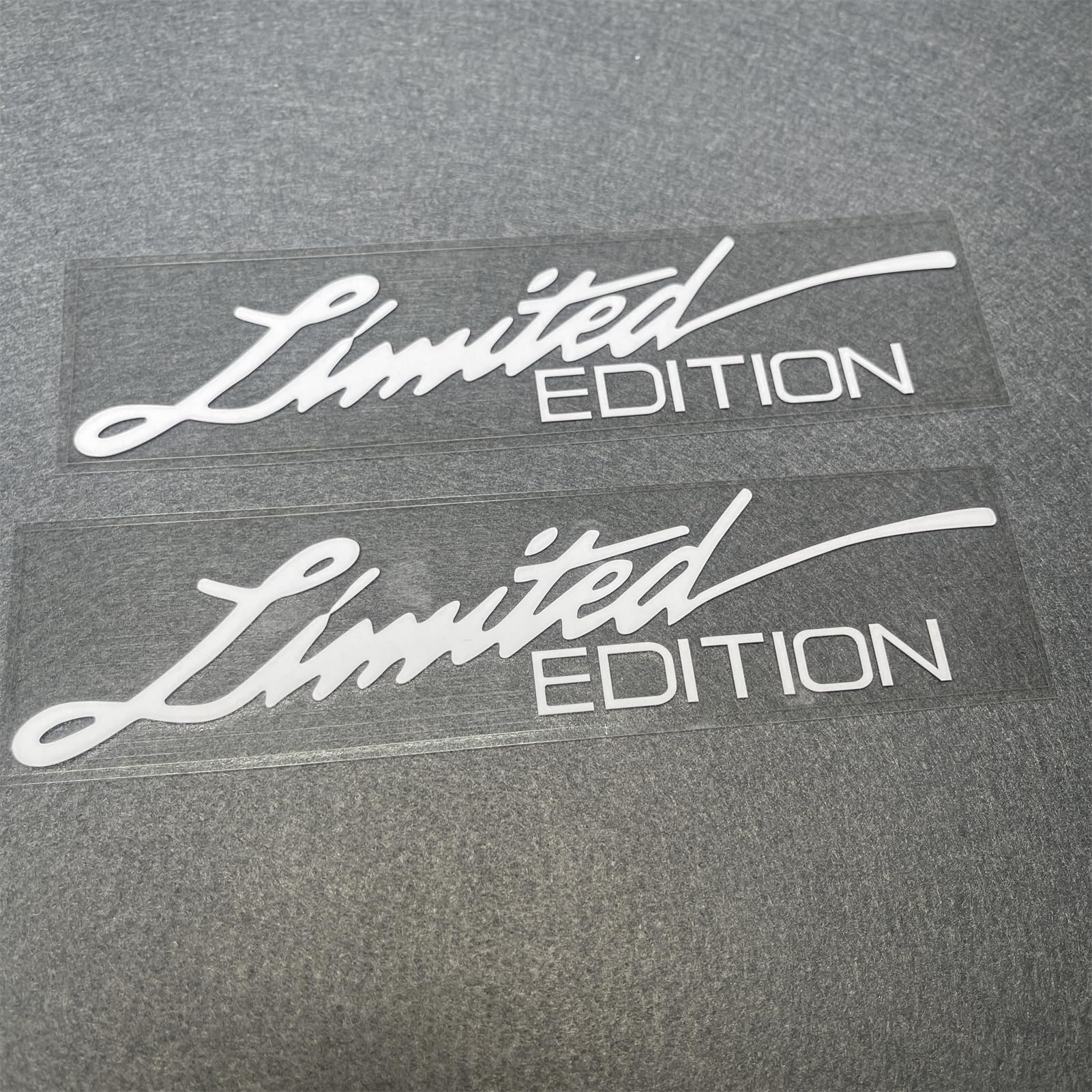 2X Car Styling Vinyl Graphic Decals for Limited Edition Truck Body Auto Rear Front Windshield Window Sticker 160x38mm (White)