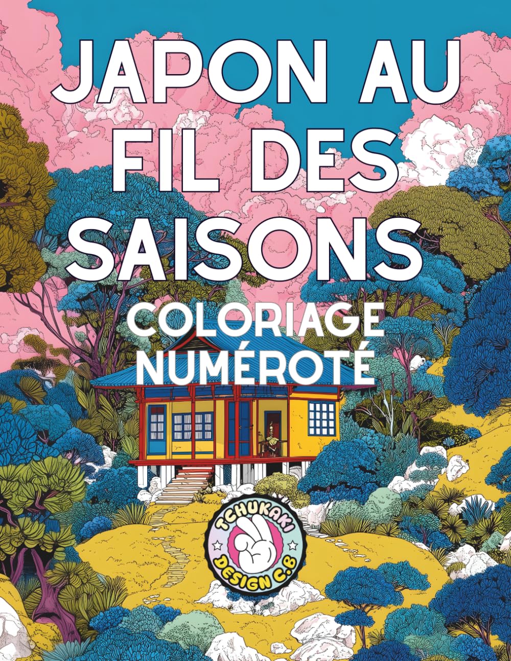 Japon au Fil des Saisons Coloriage Numéroté: Les paysages et traditions du Japon à travers ses saisons