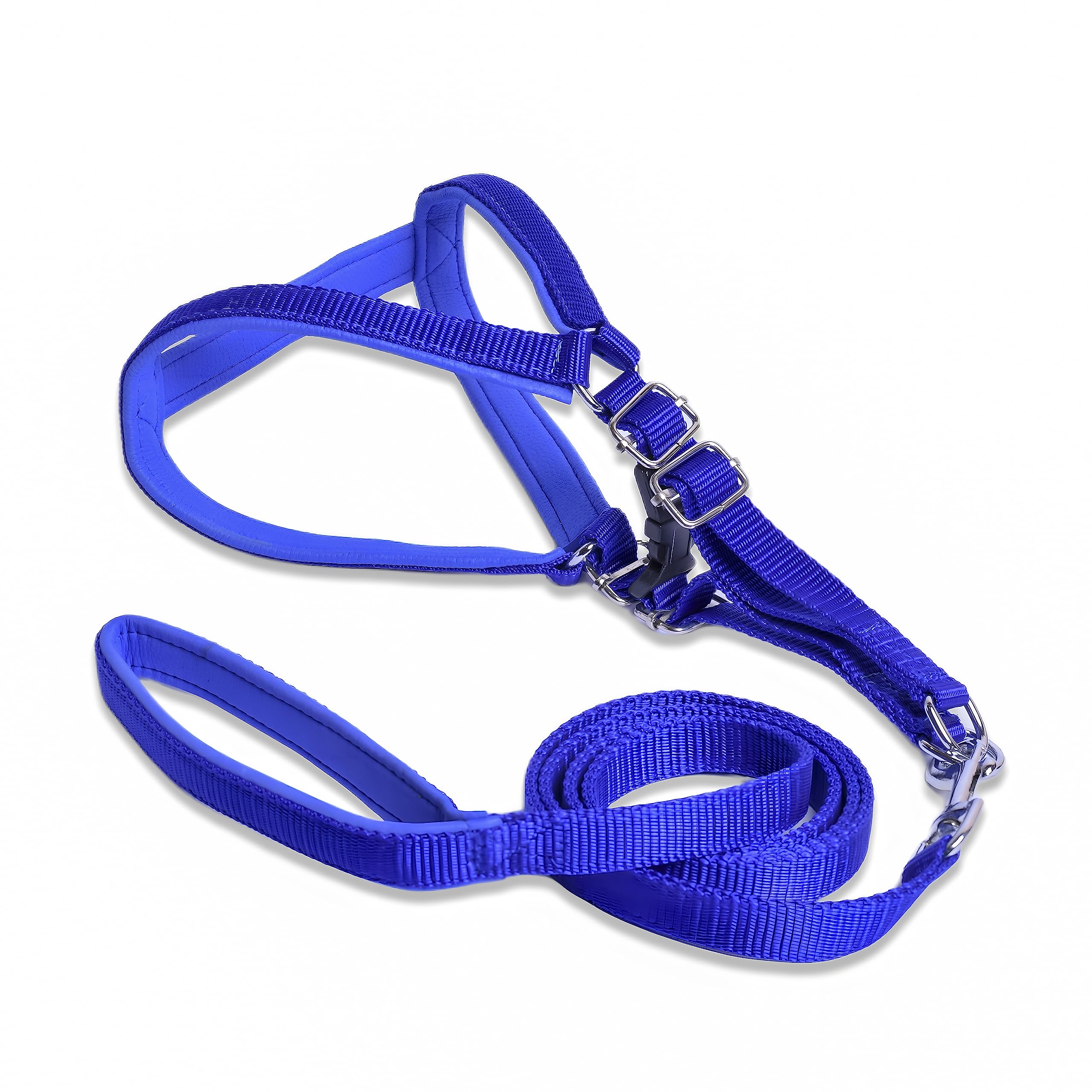 VIP Collection Nylon Premium Dog Harness and Padded Leash Set-Stylish and Comfortable for Walking Running and Training Color -Blue (Medium) (B07Z4Z2FY7) Amazon Price History, Amazon Price Tracker