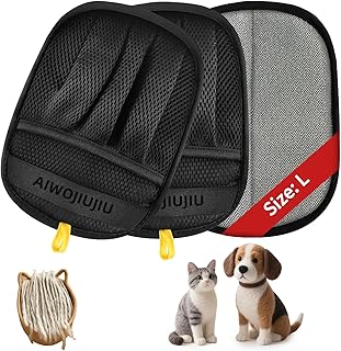Aiwojiujiu 2 PCS Pet Hair Removal Glove for Cats & Dogs, Newly Pro Five-Finger Electrostatic Pet Hair Remover Gloves, Magi...