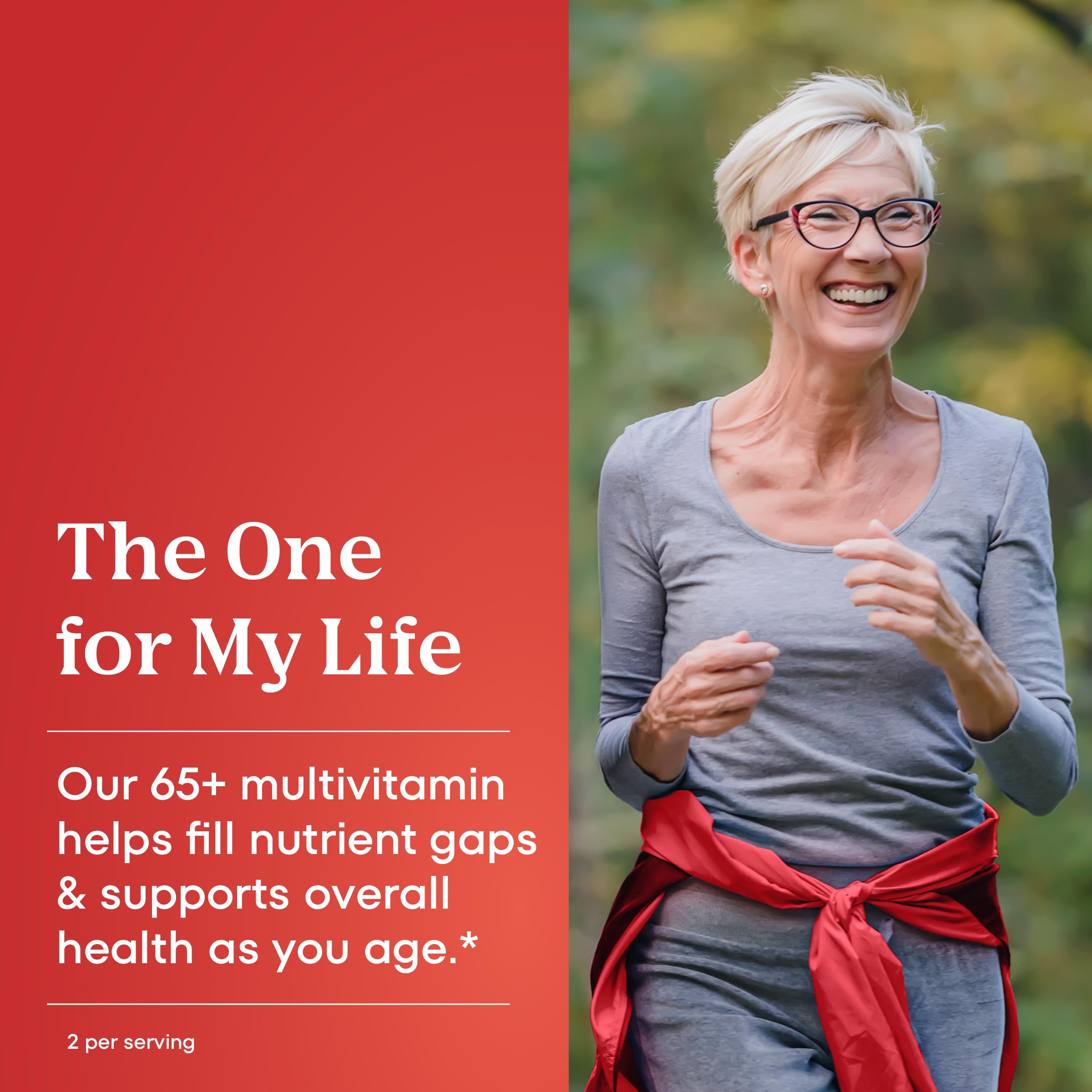 One A Day Proactive 65+, Mens & Womens Multivitamin, Supplement with Vitamin A, C, D, and Zinc to Support Bone Health & Cell Health, Calcium, Folic Acid, Tablet 150 Count — Amazon image 5