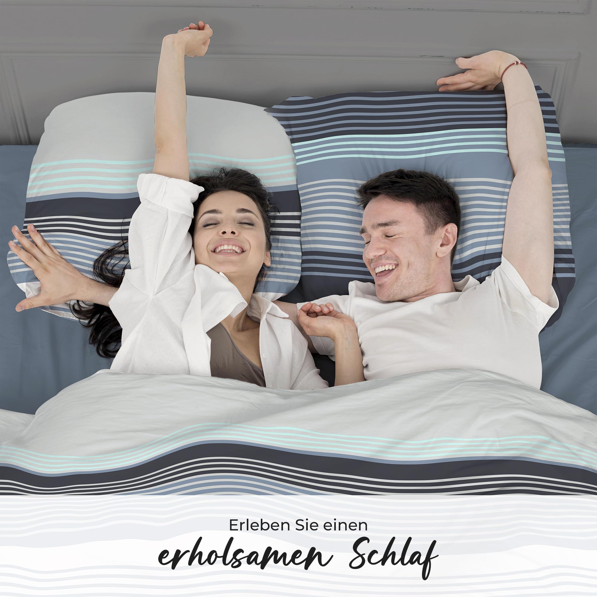 Juego de Ropa de Cama de 135 x 200 cm, algodón, 2 Piezas con