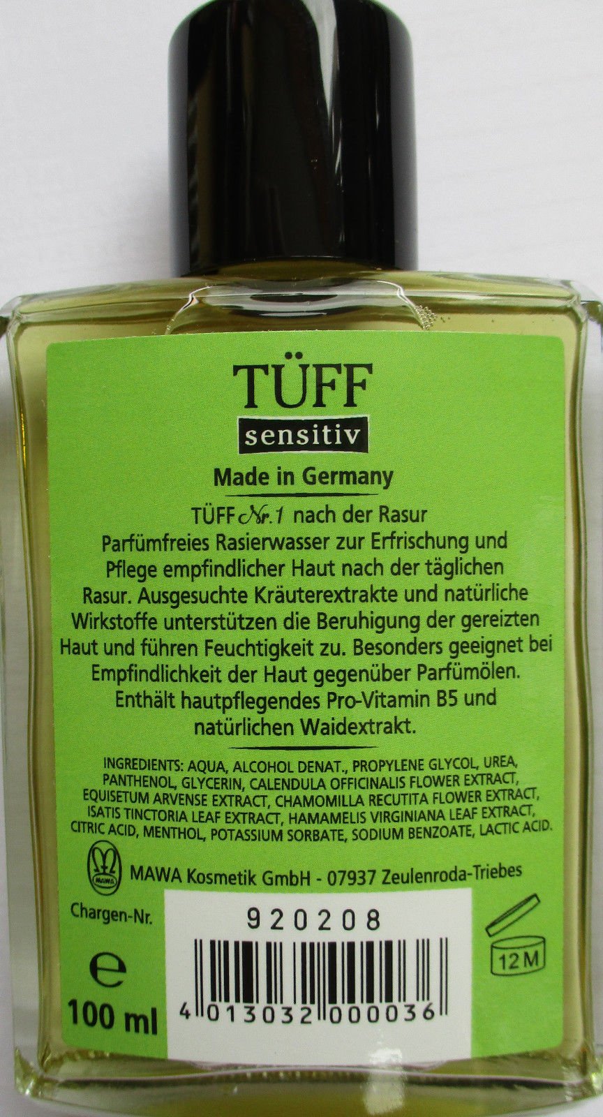 Mawa Tüff sensitive, 100 ml (10er-Karton), grün, Karton