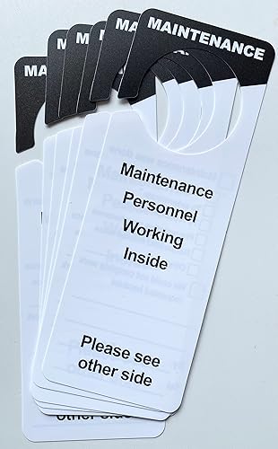 Maintenance Door Hanger Tags for Property Management Rentals Apartments for