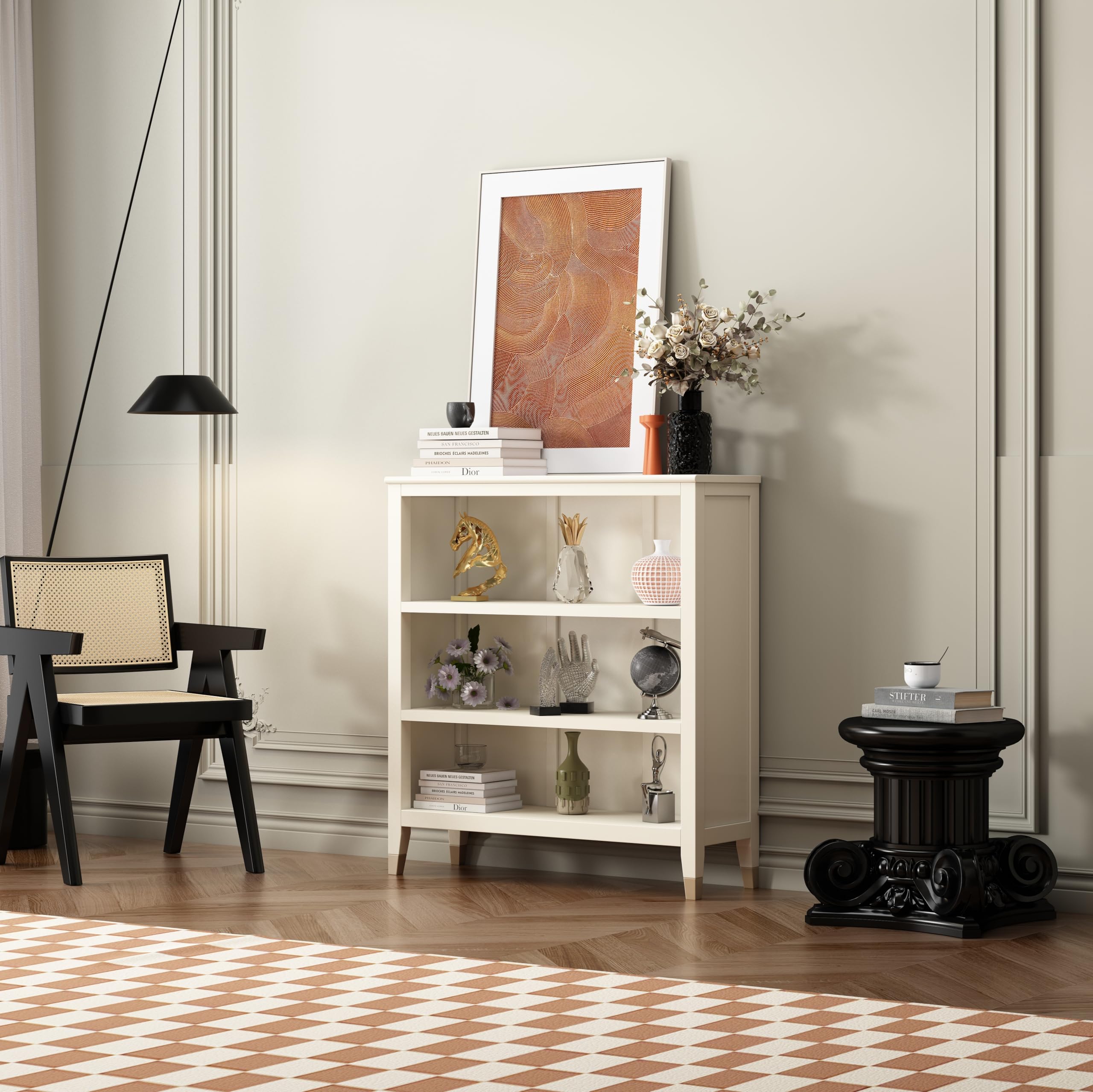 Cabinet Bits Palazzi Bookcase H97 W89 D25cm - White