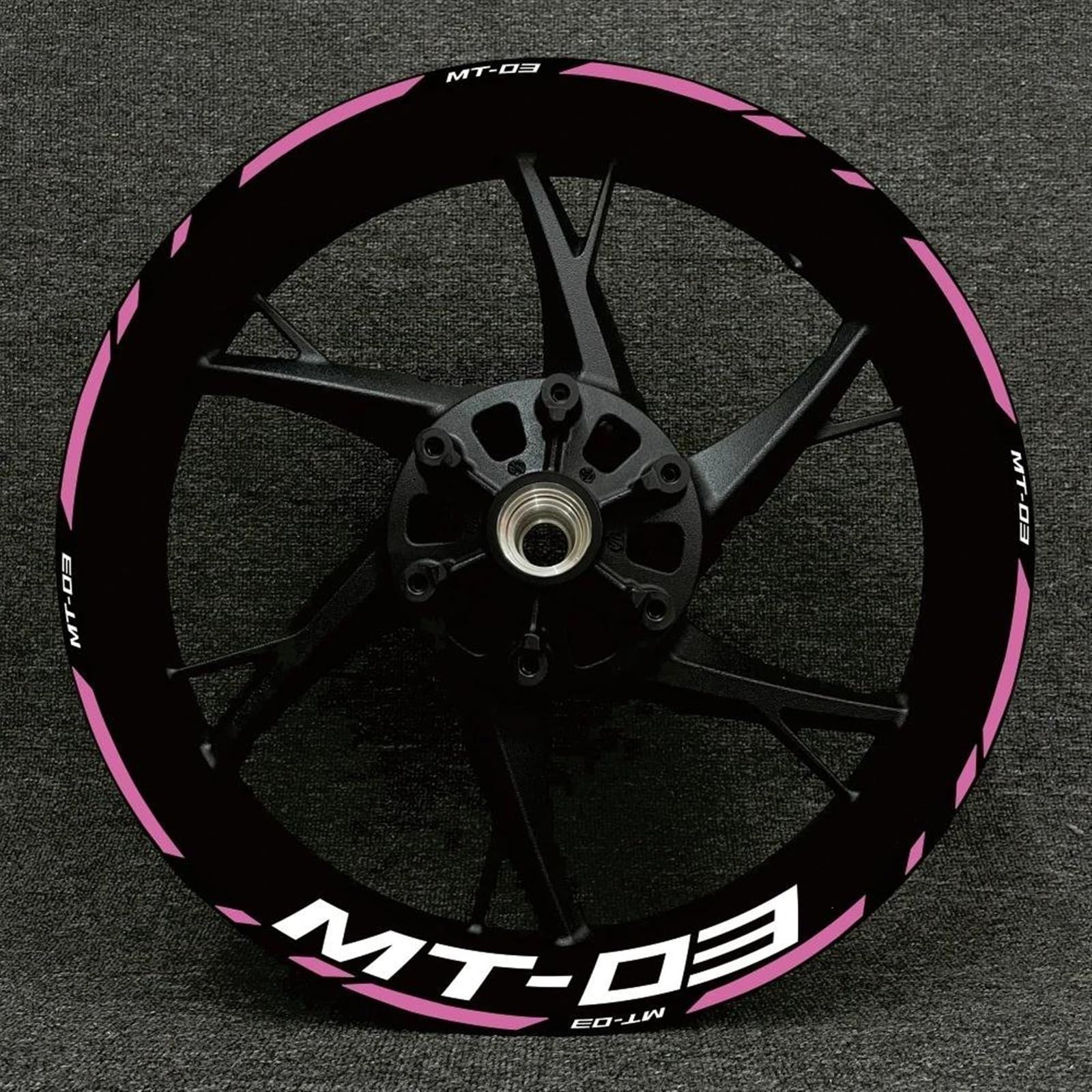 Stickers Motorcycle Wheel Stickers Night Reflective Decorative Rim for Yamaha MT-03 MT 03 Mt03(Style 11)