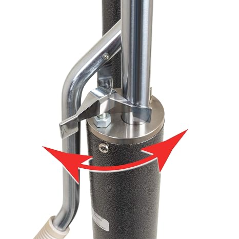 ProBasics Heavy Duty Patient Lift, 450 lbs, Hydraulic Medical Lift for Home Use, Swivel Caster, Alloy Steel, Hammertone Finish, Adjustable Width Base, Compatible with 4 or 6 Point Lift Slings