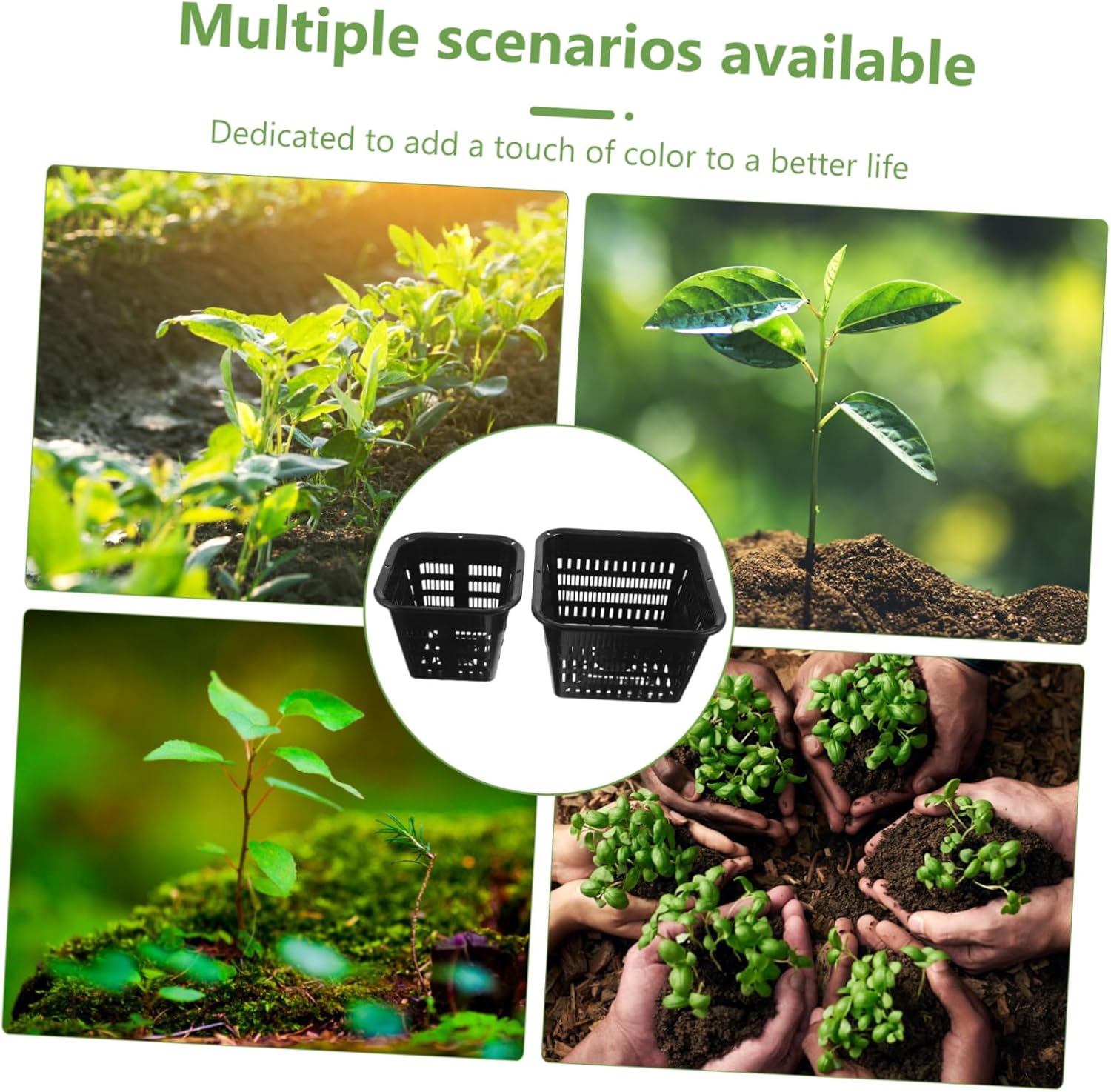 POPETPOP 12pcs Slotted Plastic Orchid Pots with Holes for Indoor and Outdoor Use Thickened Breathable Planters for Orchids Suitable for Plant Nursery and Home Decor