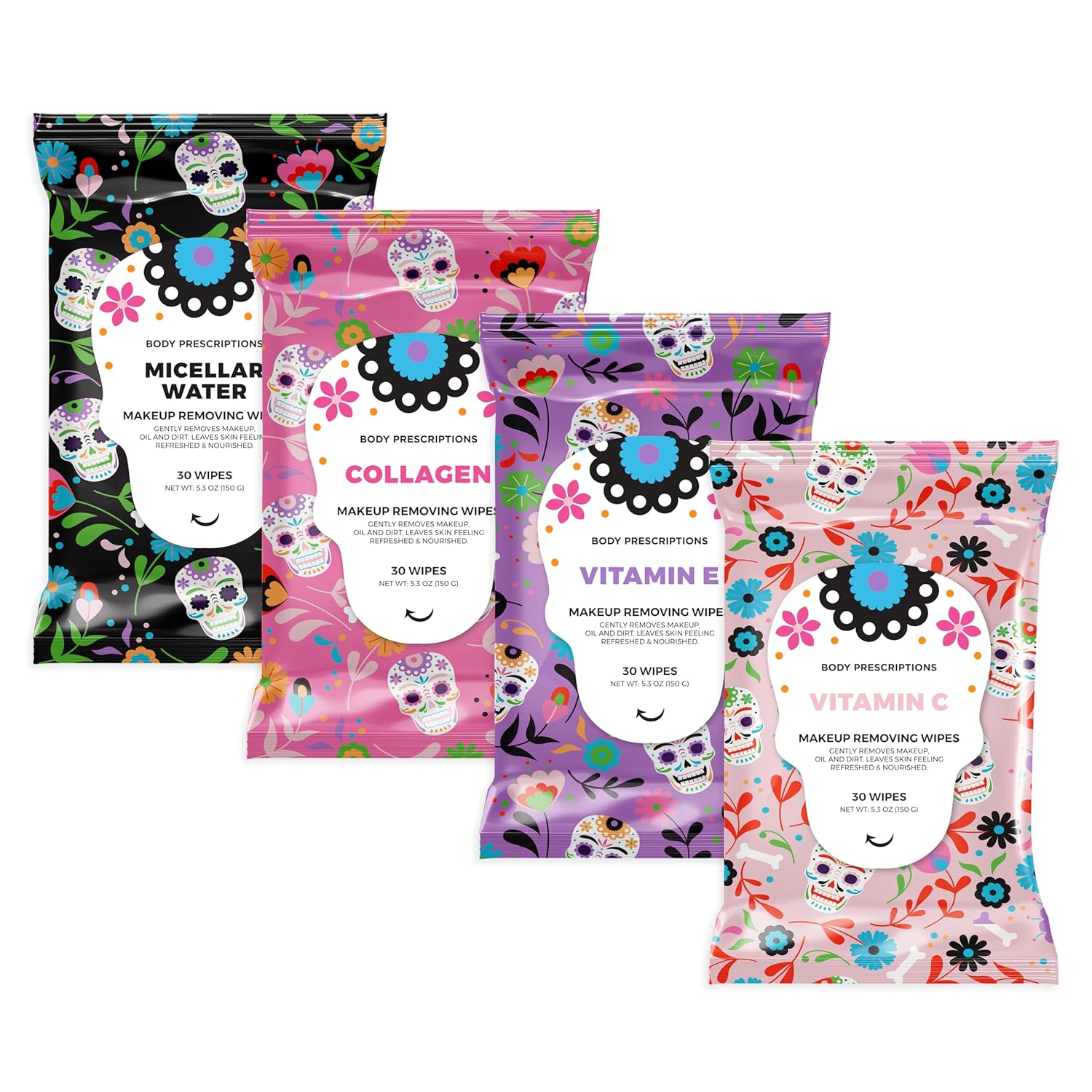 Facial Cleansing Wipes Collagen, Vitamin C, Micellar