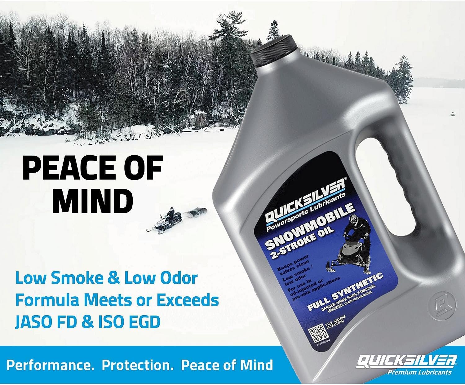 Quicksilver Full Synthetic 2-Stroke Snowmobile Oil 3