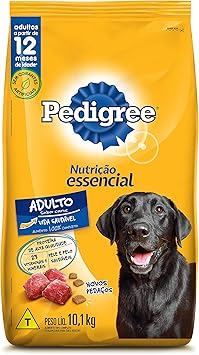 PEDIGREE Ração Nutrição Essencial Carne Para Cães Adultos 10.1kg Menor preço em PEDIGREE Ração Nutrição Essencial Carne Para Cães Adultos 10.1kg