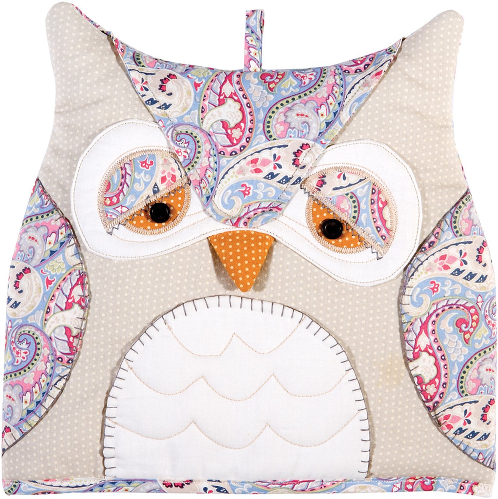 Paisley Floral OWL Shaped Cotton Tea Pot Cosy