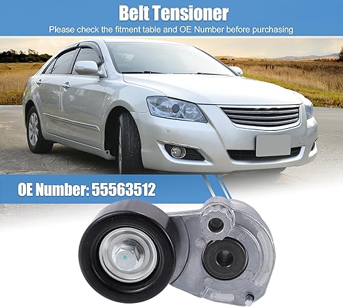Miniatura 2 de X AUTOHAUX Conjunto de polea tensor de correa de motor para Chevrolet Sonic 1.8L 2012-2018 para Chevrolet Cruze Limited 1.8L 2016 55563512