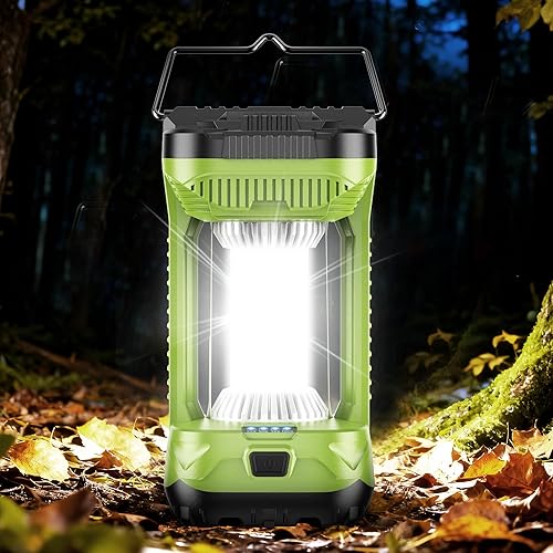 Miniatura 6 de AlpsWolf Linterna de camping recargable, linterna LED de 4000 mAh para cortes de energía, súper brillante, portátil, luz de campamento, lámpara de