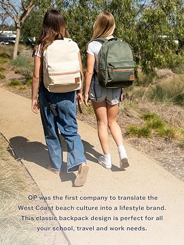 Miniatura 7 de Ocean Pacific OG - Mochila de pana para viajes, deportes, playa, trabajo, mochila casual para hombres y mujeres, se adapta a portátiles de 15.6