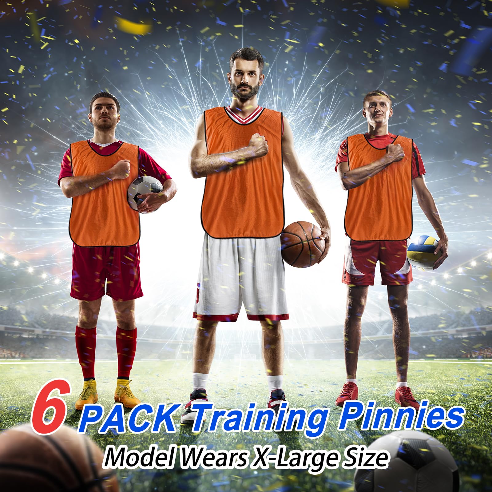 PATIKIL Gilet d'entraînement de football pour jeunes avec inscription « Scrimmage »