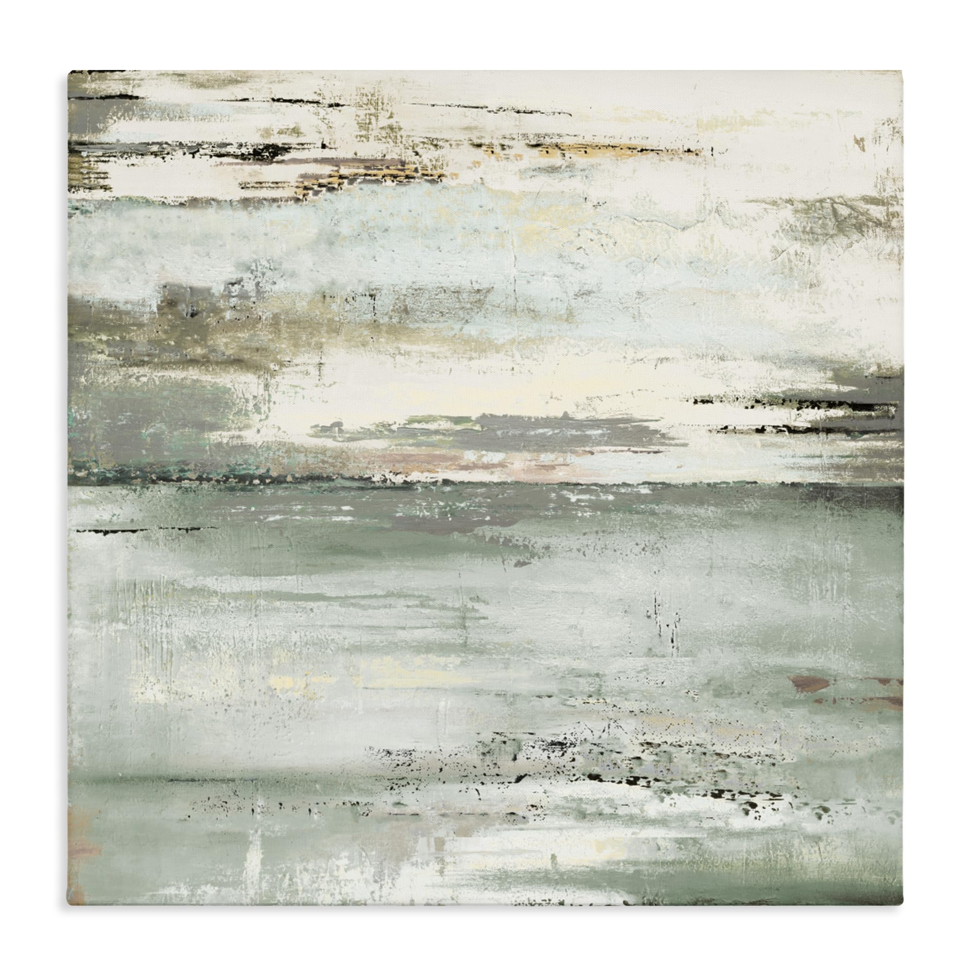 Stupell Industries 'The Seafoam Ones Abstract', Canvas Art, 17 x 17, Ready to Hang Picture Décor, USA Made, By Artist Patricia Pinto