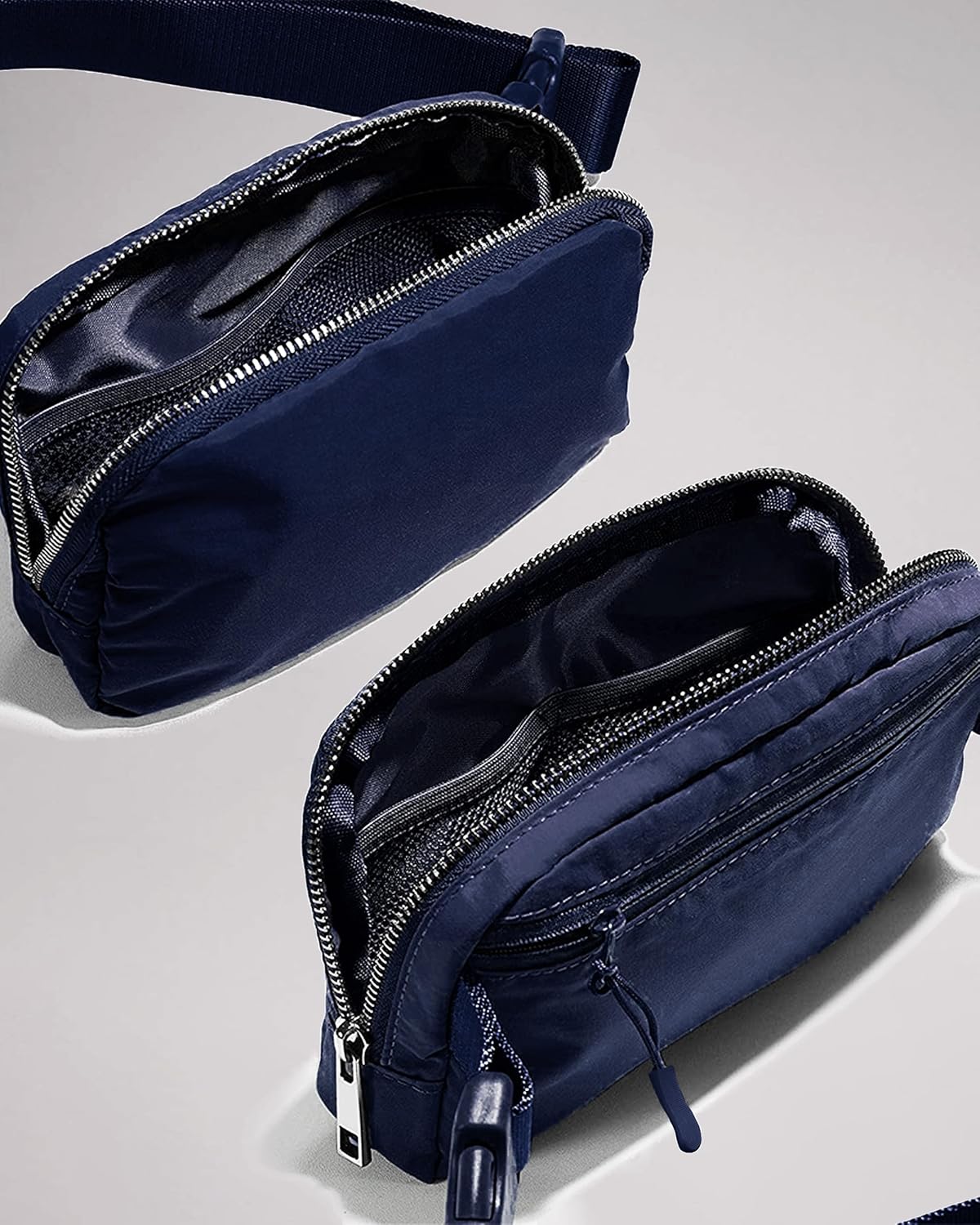 Fanny Pack Crossbody Bag Trendy Waterproof Small Cross Body Purse for Women Men Fashion Waist Packs Mini Belt Pouch Chest Bum Hip Bag Lulu Dupes for Travel Vacation Running True Navy - Image 4