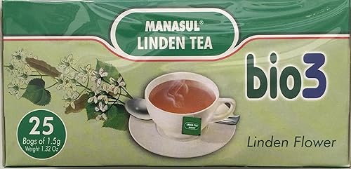 Manasul Flor de tilo-Tila Flor Tea 25's Bio3 disponible en Yaxa El Salvador