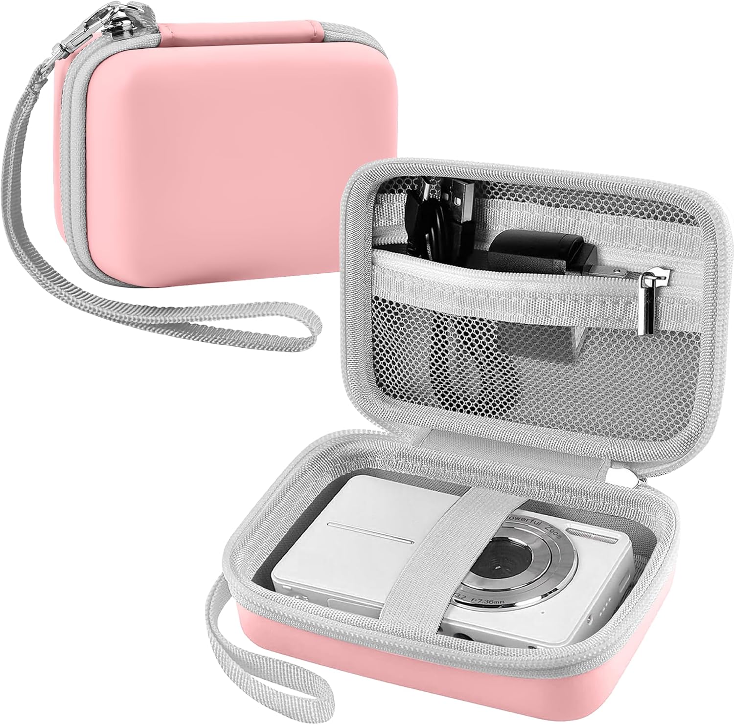 Leayjeen Digital Camera Case Compatible with AbergBest 21 Mega Pixels 2.7" LCD/Kodak Pixpro/Canon PowerShot ELPH 180/190/Sony DSCW800/DSCW830 Cameras for Travel (Case Only)