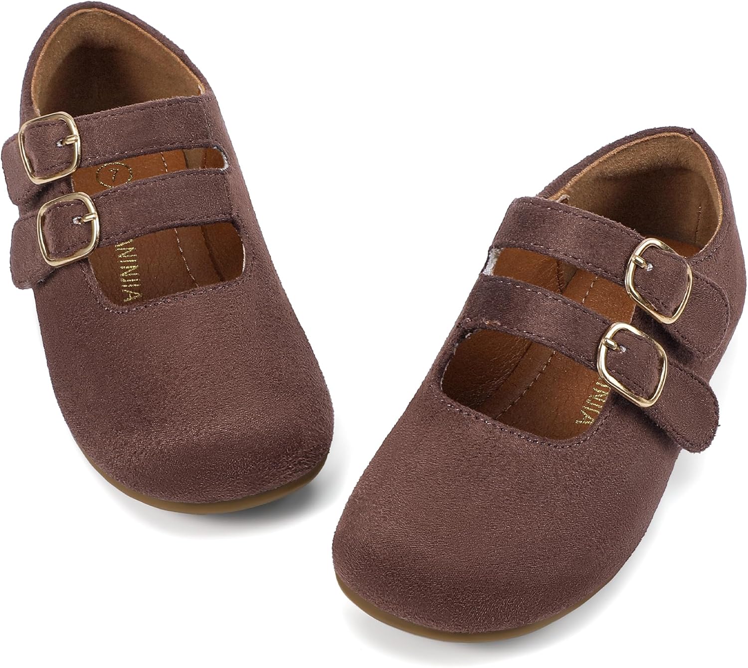 PANDANINJIA Toddler Girl Dress Shoes - Floral Design