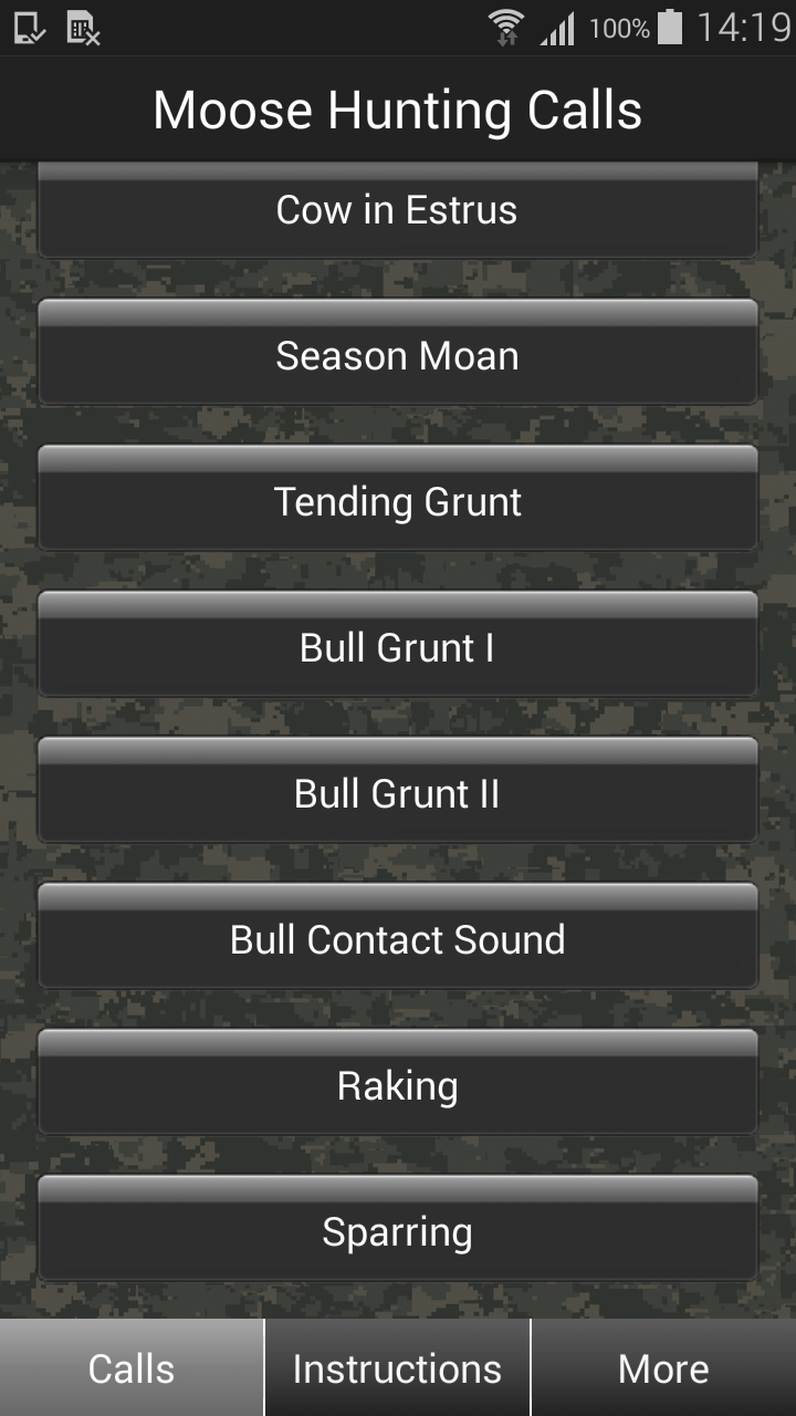 Moose Hunting Calls App on Amazon Appstore