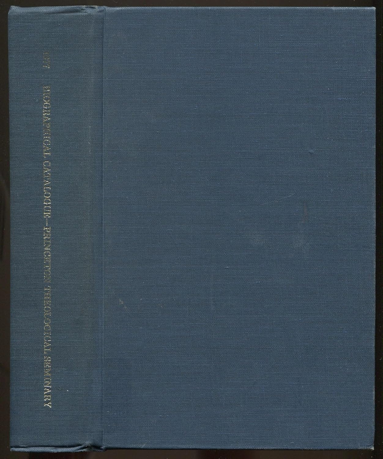 Biographical catalogue of Princeton Theological Seminary, founded 1812