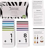 Vista 1 de Think Tank Scholar - Tarjetas de estudio de 150 datos de suma (ganador de premio), todos los datos 1 - 12, tarjetas de bolsillo para niños en jardín