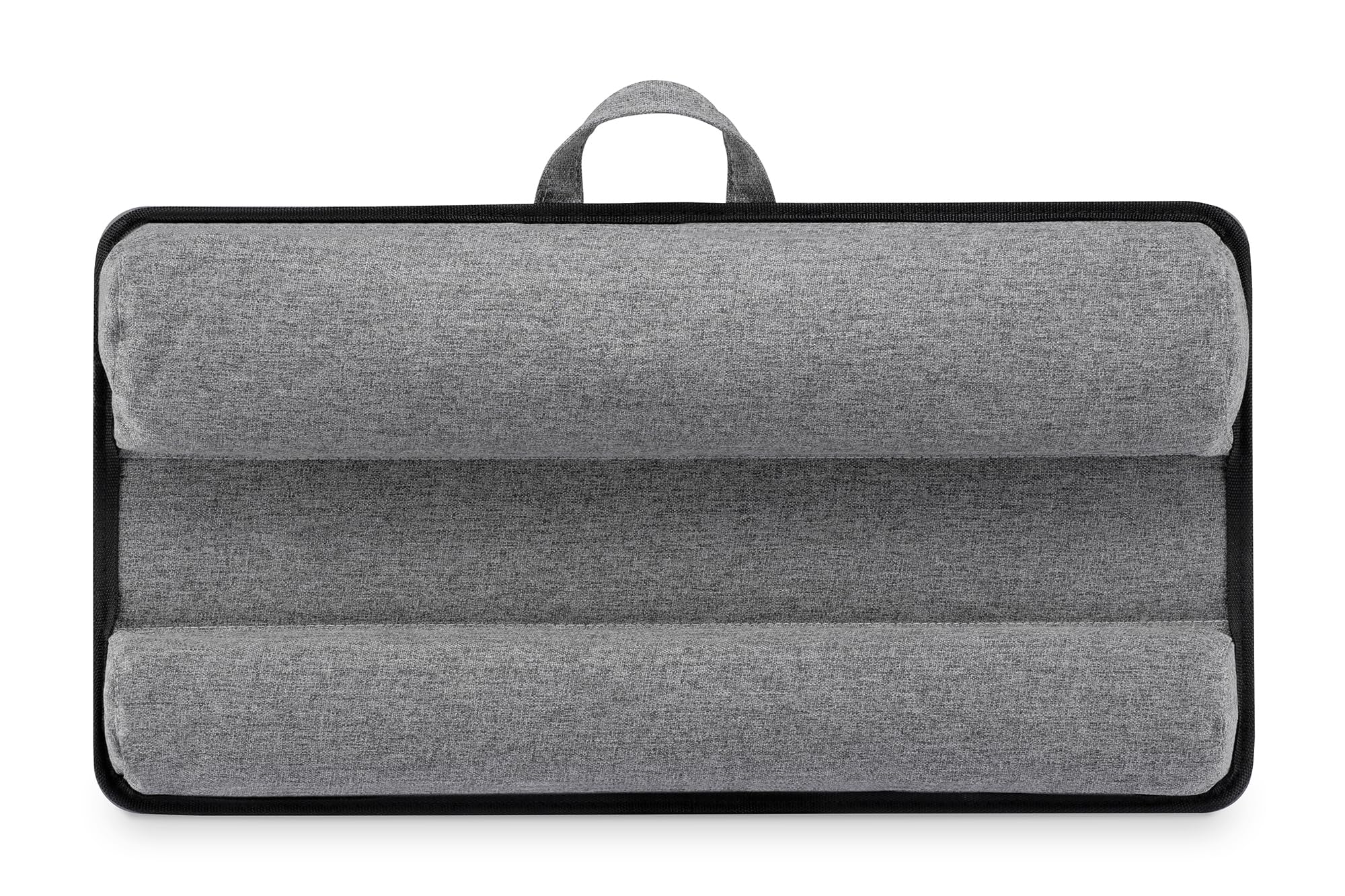 DIGITUS DA-90441 - Cojín para portátil - para portátiles de 17" - con Soporte para Smartphone - cojín para portátil - Mesa para portátil para Trabajar cómodamente Desde el sofá o la Cama - Gris