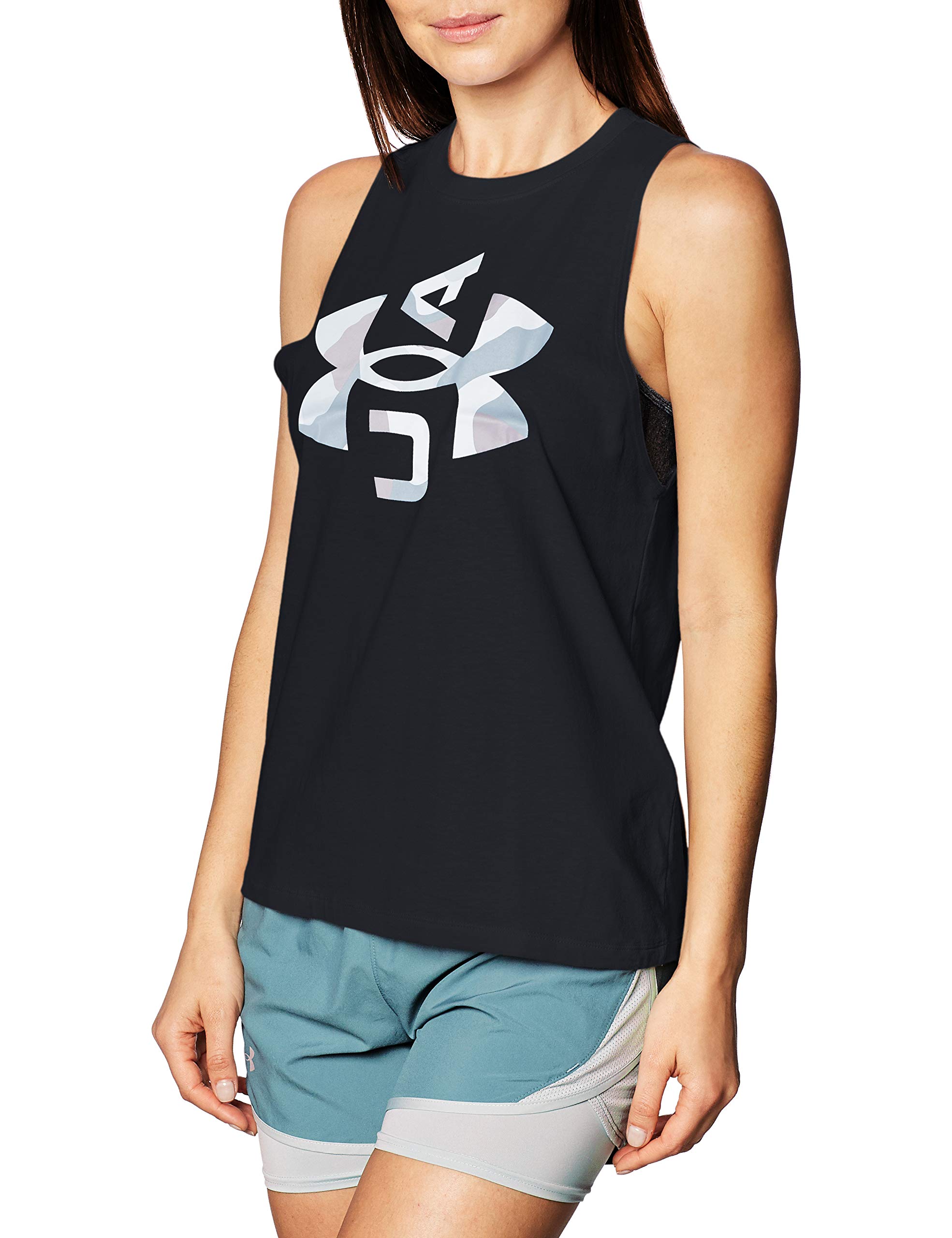womens Logo Graphic Muscle Tank Vest