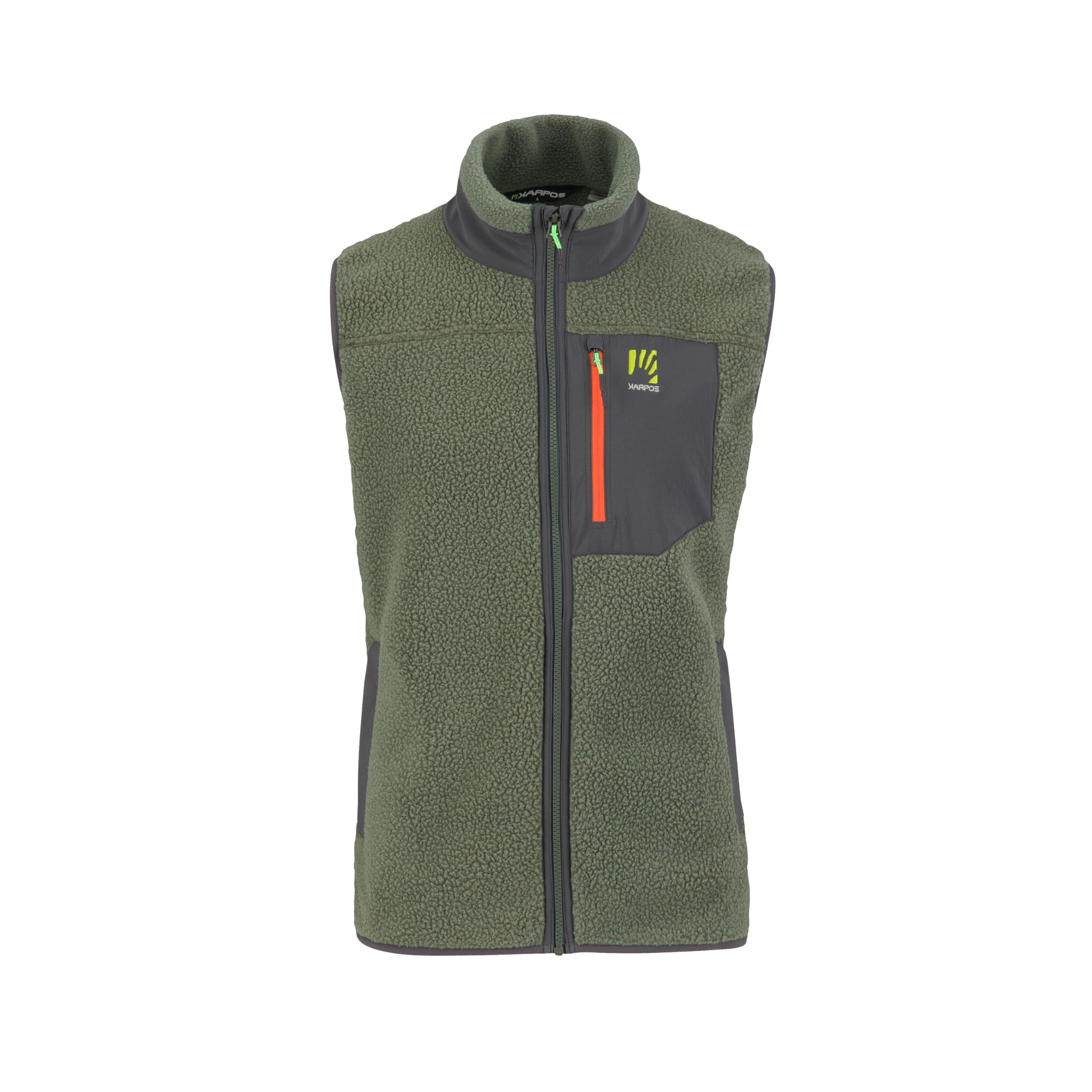 KARPOS 2531045-024 80'S FLEECE VEST Sweatshirt Men's THYME/BLACK SAND Size 3XL