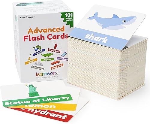 Tarjetas flash avanzadas para niños pequeños de 3 a 5 años - 101 tarjetas flash - tarjetas flash preescolares - tarjeta flash de jardín de infantes