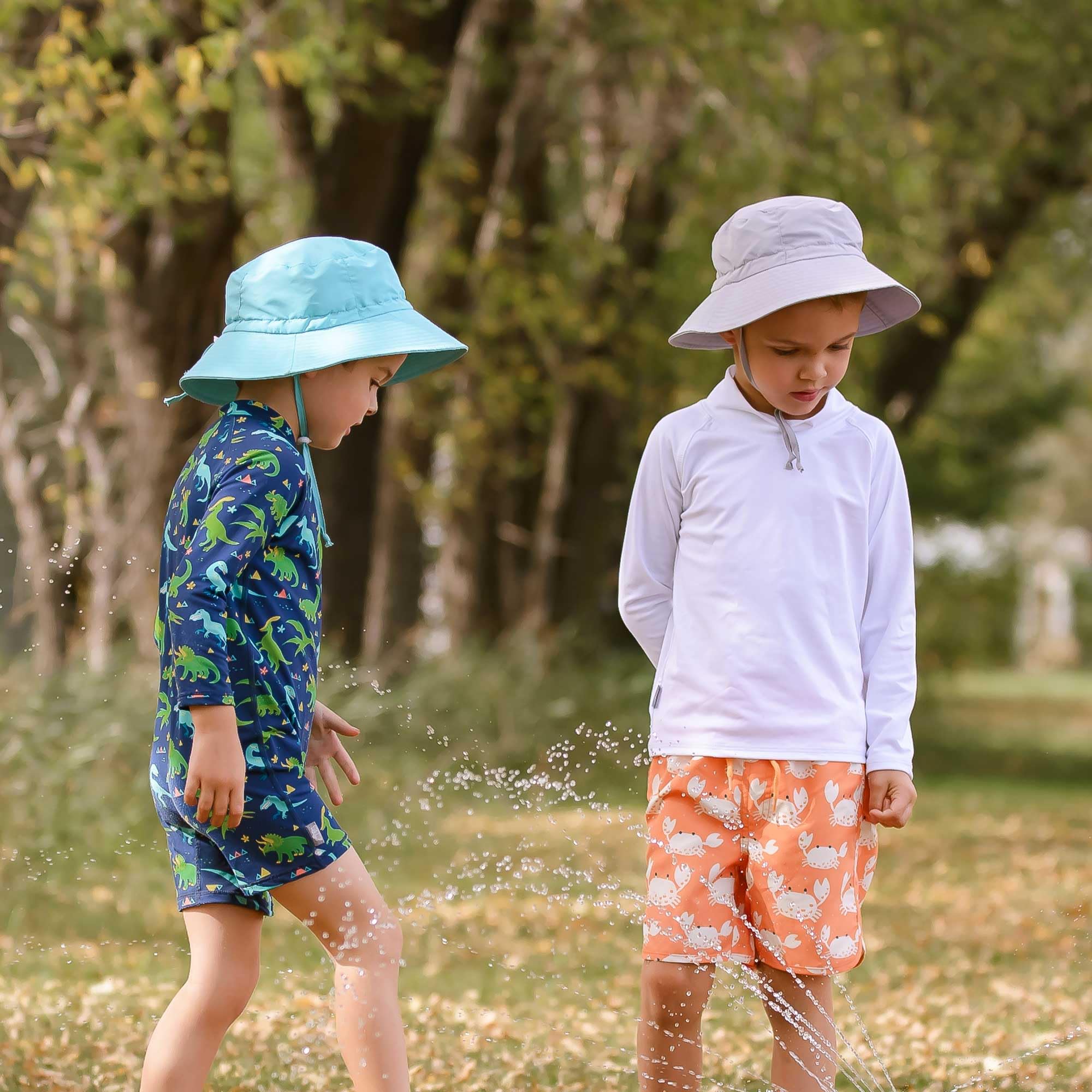 JAN & JUL Pantaloncini da bagno UV e camicia UV a maniche lunghe per i più piccoli