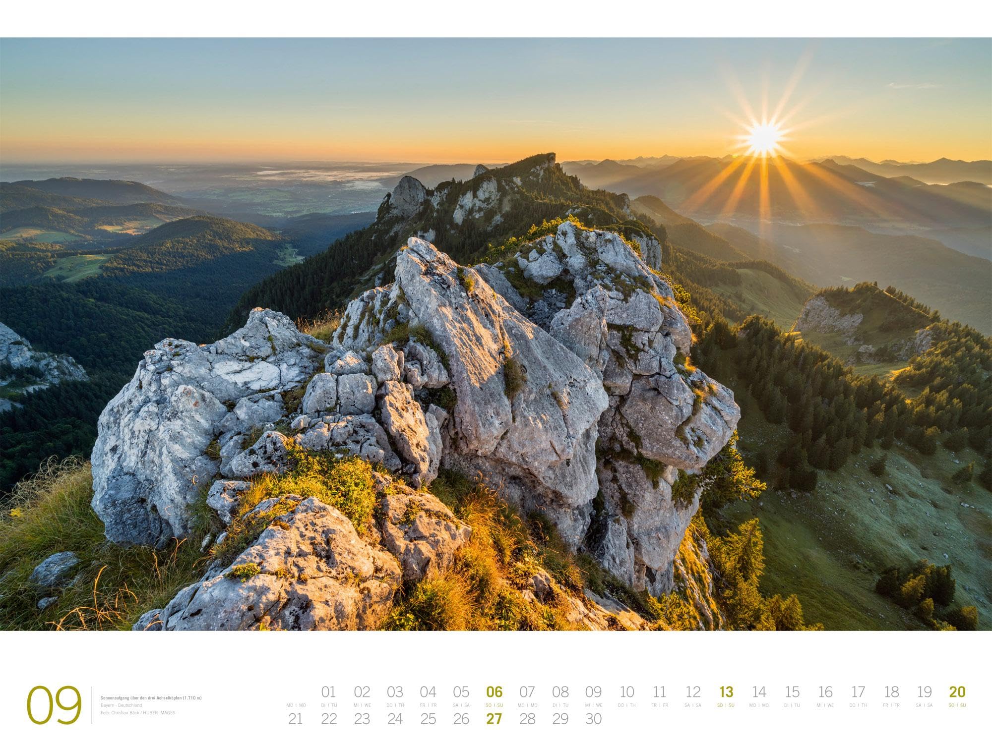 Alpen Gallery Kalender 2026 | Bildstarker Berge-Kalender im großen Querformat (66x50 cm) | Berge und Natur im Großformat