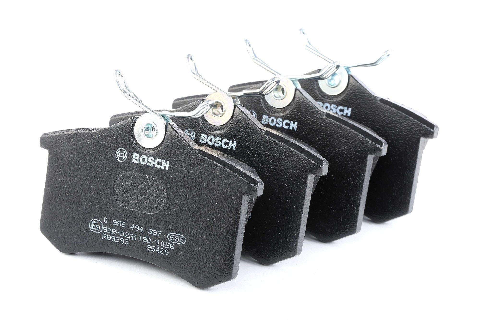 Bosch Automotive BP2031 Lot de 4 plaquettes de frein pour essieu arrière Certification ECE-R90