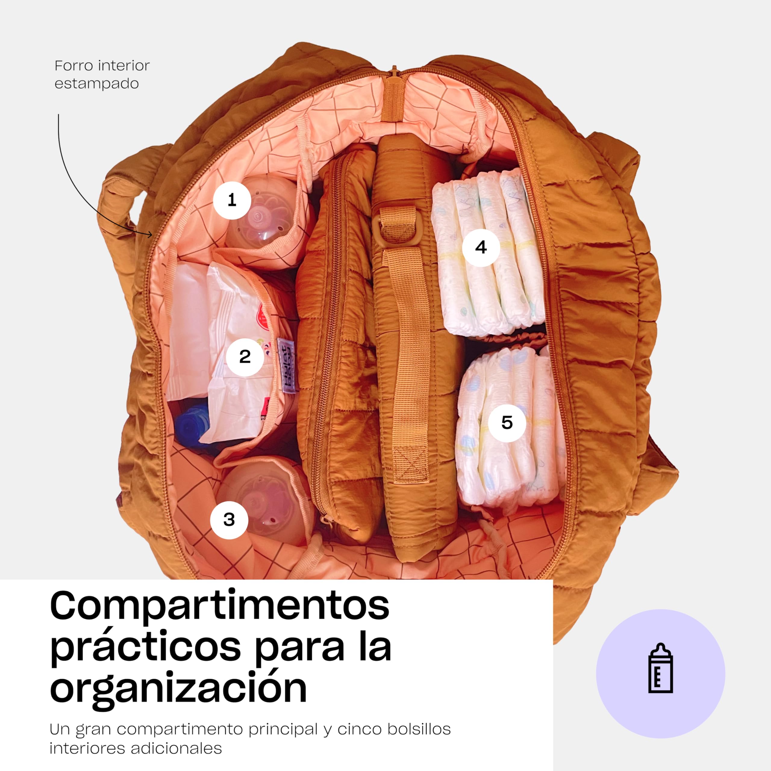 Hylat Baby Bolso cambiador para mamás - perfecta para llevar - versátil y ligera