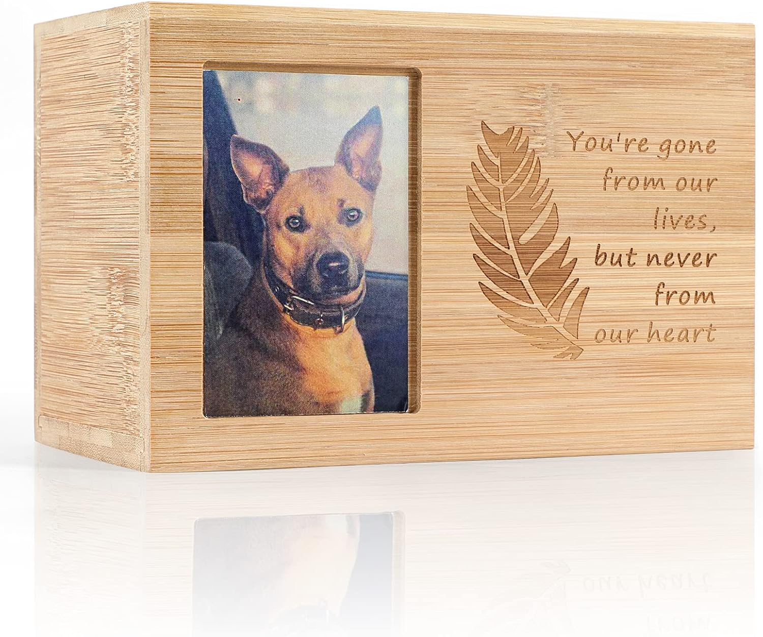 Dog Urns for Ashes, Wood Memorial Keepsake for Ashes, Pet Funeral Cremation Urn with Photo Frame for Dog and Cats(Screwdriver and Screw…