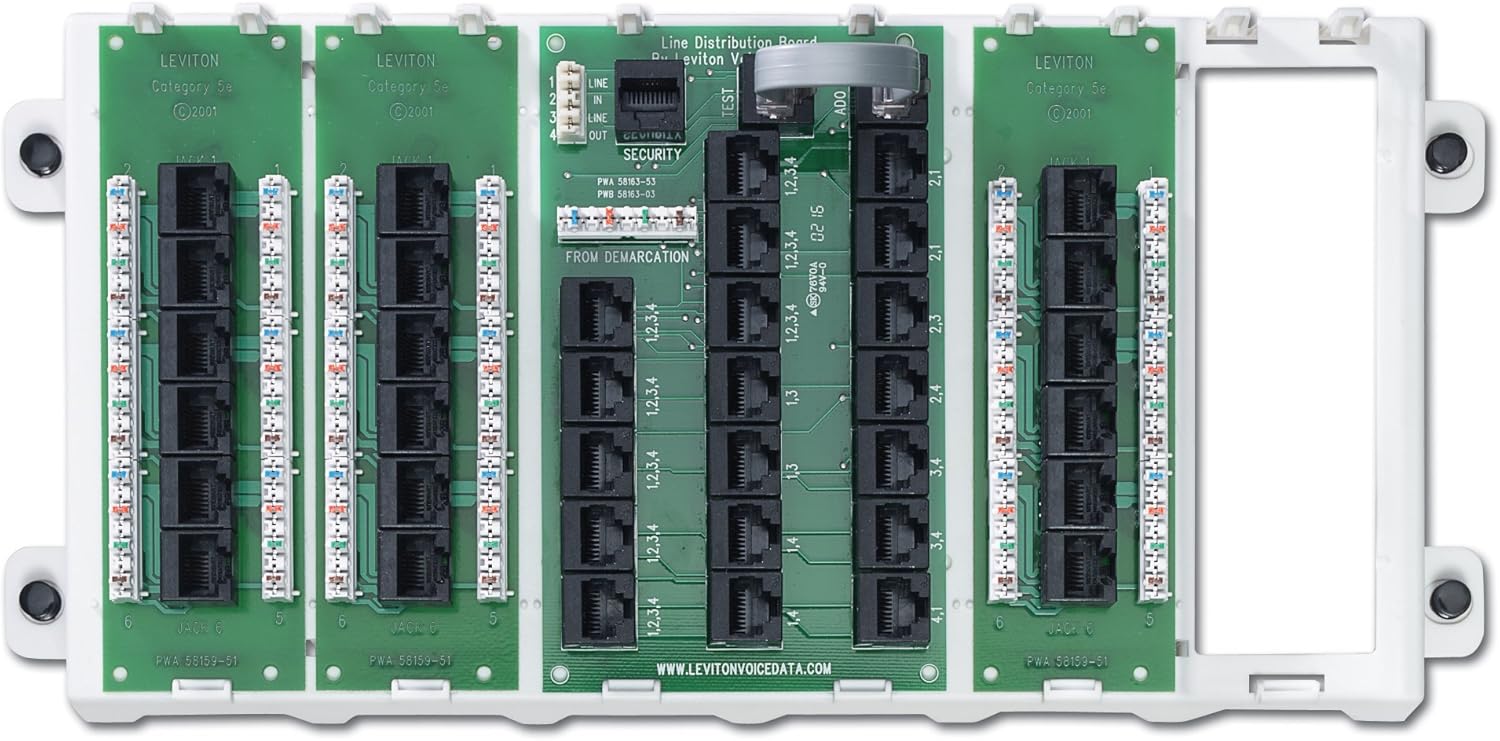 Up To 40% OFF Leviton 47603-18P 18-Port Structured Media Panel, White Up To 40% OFF Leviton 47603-18P 18-Port Structured Media Panel, White