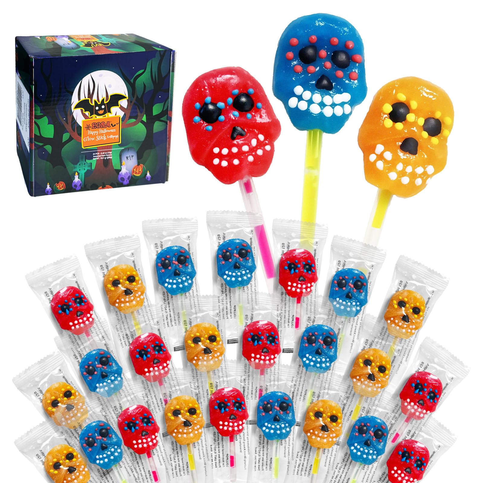 Halloween Lollipops Skulls-Shaped