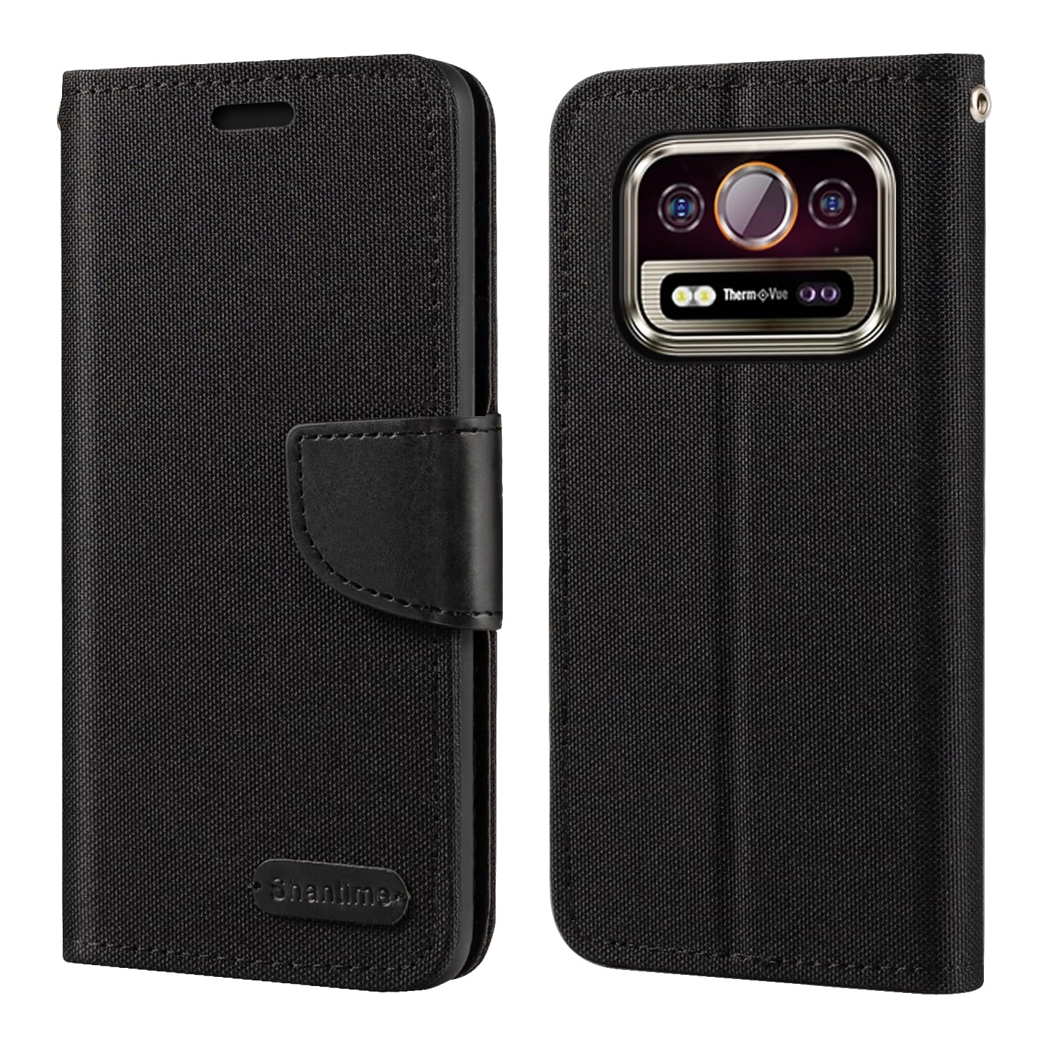 Custodia Flip in Tessuto Oxford e Pelle PU Compatibile con Ulefone Power 3, Cover Protettiva con Chiusura Magnetica e Tasche per Carte
