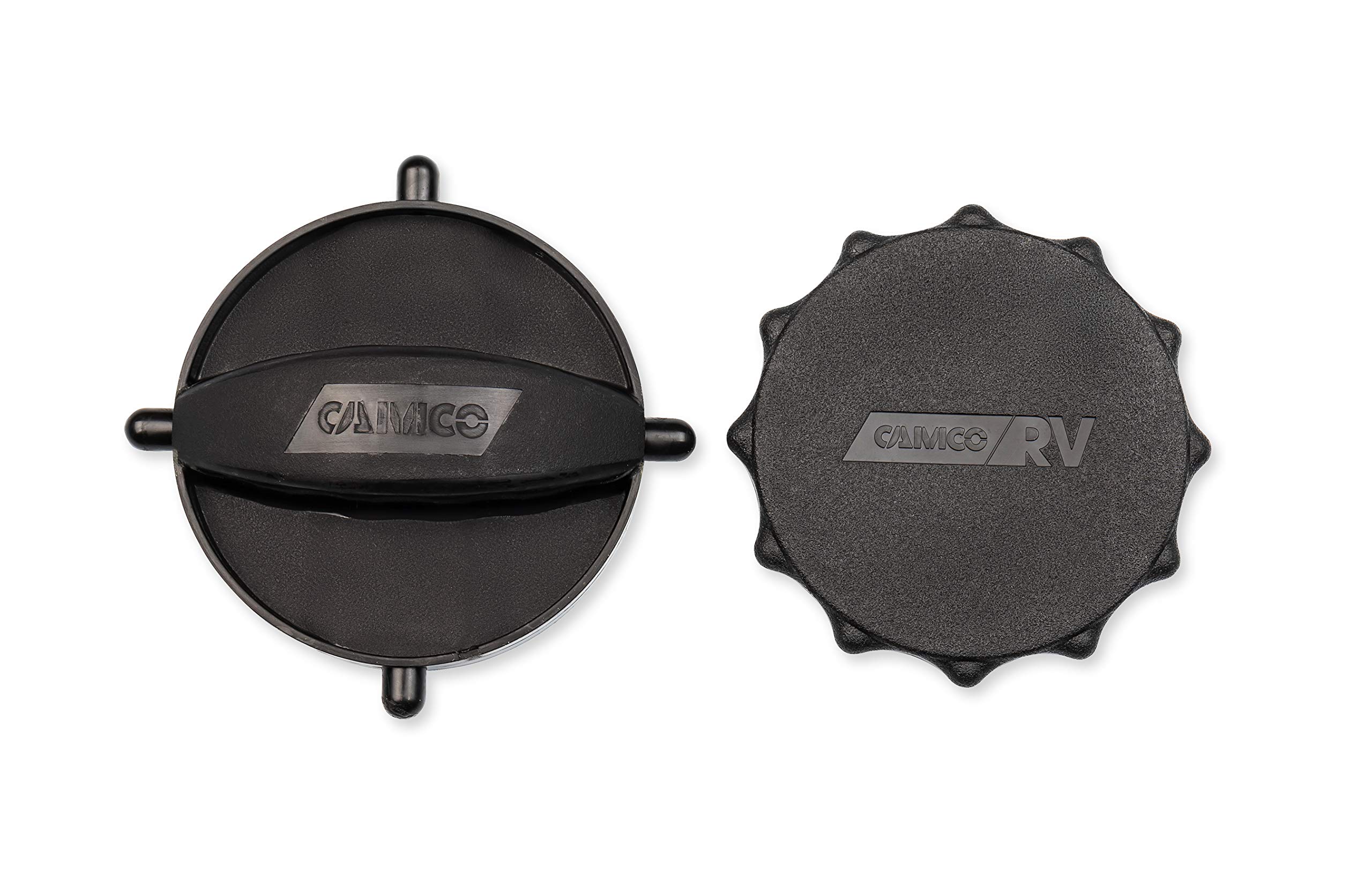 Camco Rhino Flex Cap Bayonet and Elbow Cap - Seals Both Ends of Your Sewer Hose to Form a Odor Tight Connection While Storing (2 Pack) (39753)