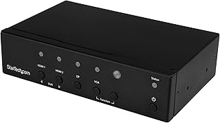 StarTech.com HDVGADP2HD Multi-Input to HDMI Converter Switch, DisplayPort, VGA and Dual-HDMI to HDMI Switch, Priority and Automatic Switch, 4K