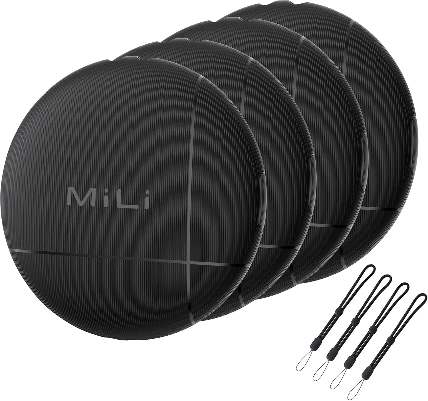 MiLi 2024 Luggage Tracker, Key Finder Item Locator Compatible with Apple Find My, Waterproof Bluetooth Tracking Tag for Keys, Luggage, Suitcase, Bag, Wallet (4 Pack)