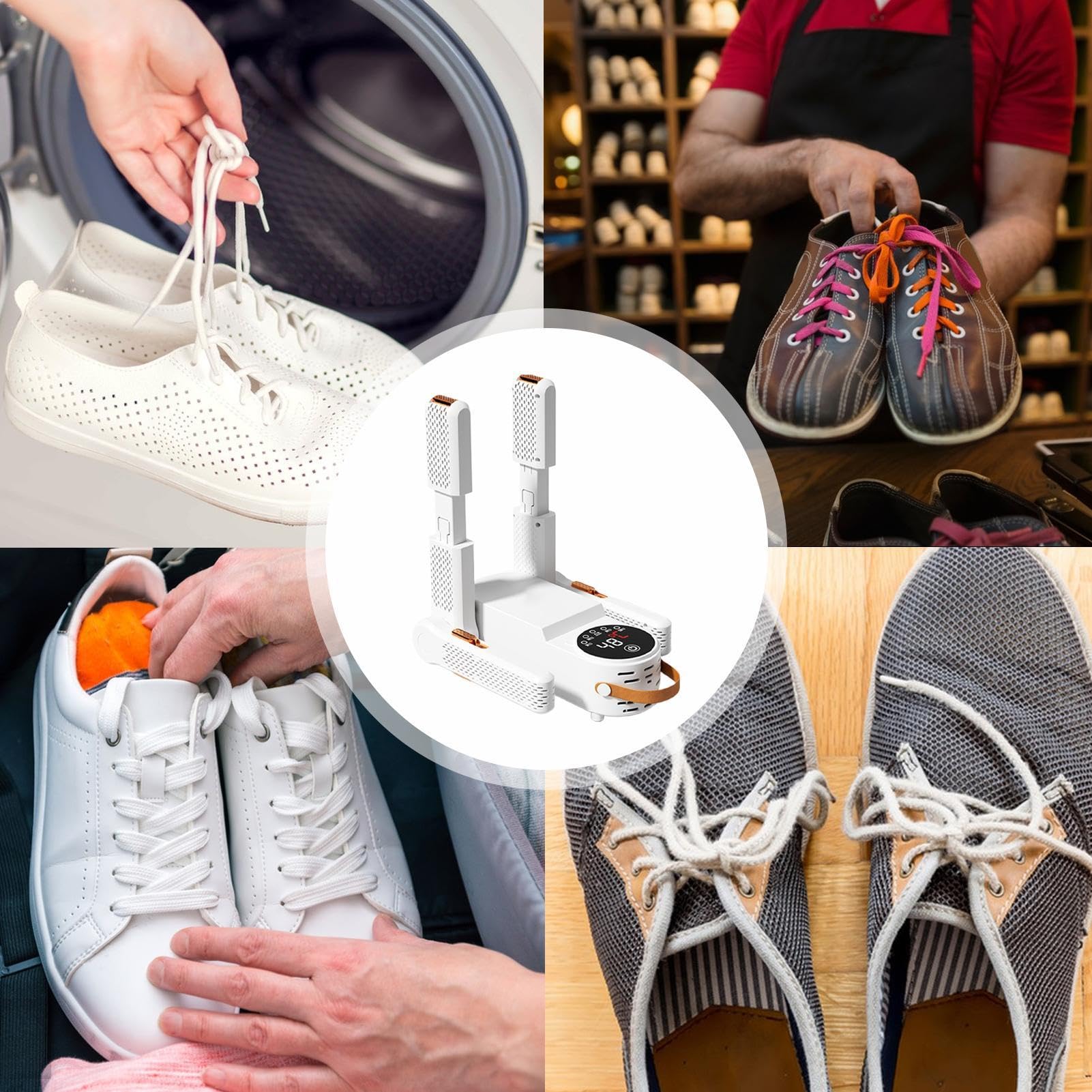 Schuhtrockner für Turnschuhe, Schuhtrockner | Schuhtrockner und einziehbare Handschuhe, intelligenter Timer, trockener Rack, Stiefelwärmer, Schuhwärmer für Arbeitsschuhe, Schuhe